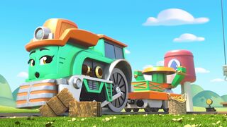 Майти-экспресс S3E02 Погрузчик Нэйт везет апчхи