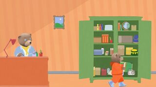 Приключения бурого медвежонка S1E37 Сбор осенних листьев